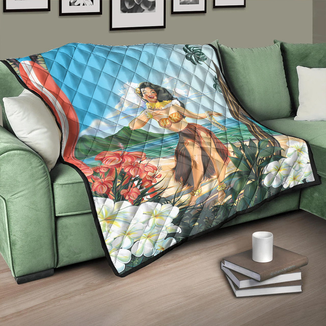 Hawaii Premium Quilt Aloha Hula Dance