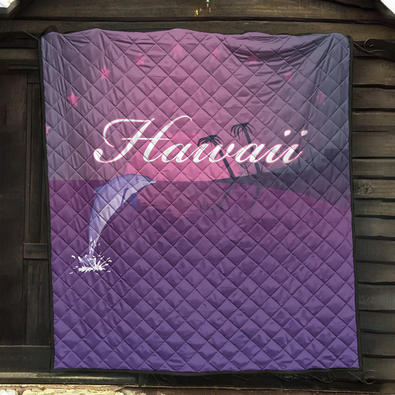 Hawaii Premium Quilt Dolphin And Sea