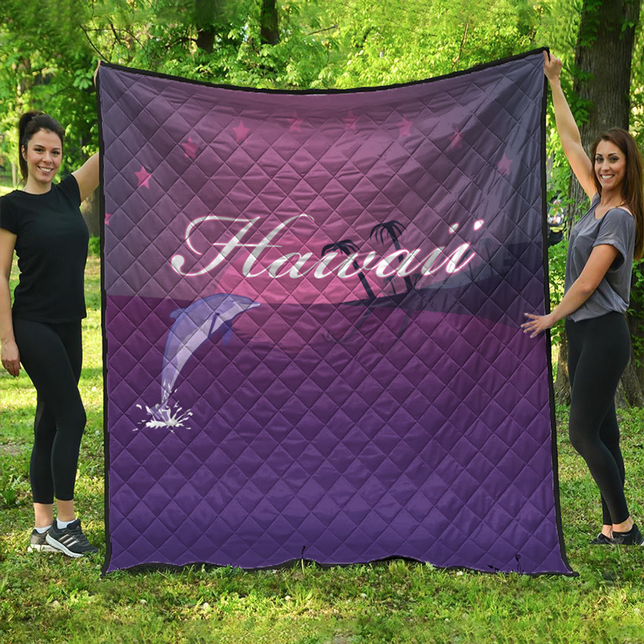 Hawaii Premium Quilt Dolphin And Sea