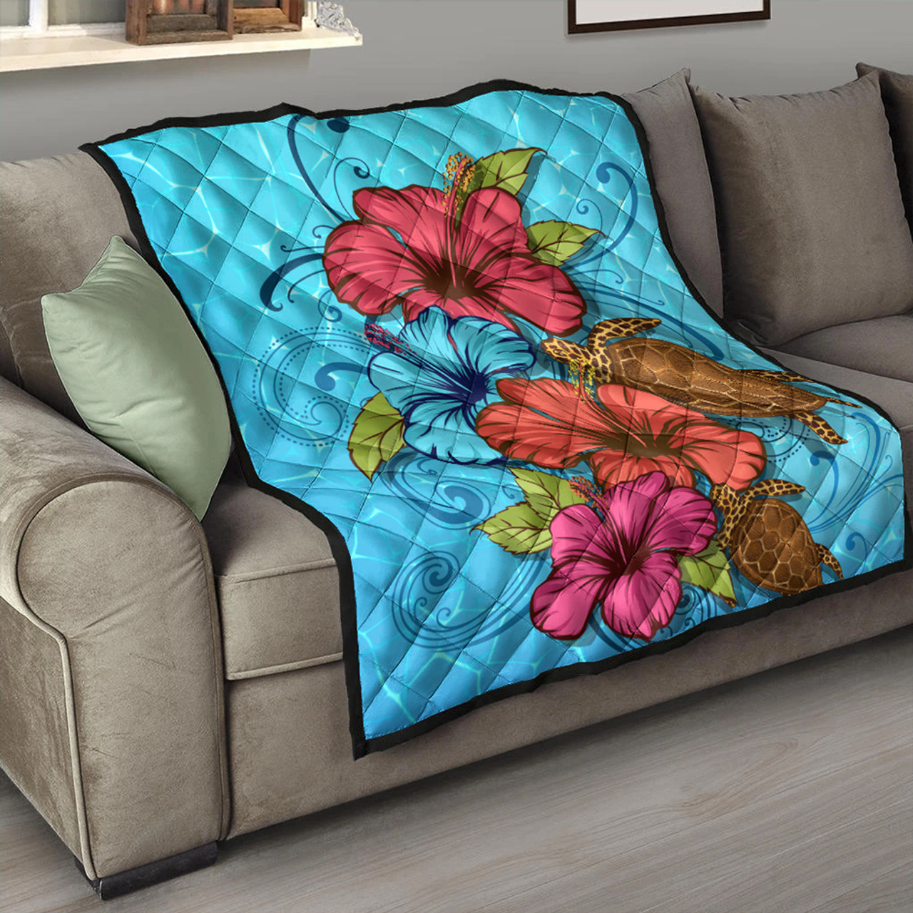 Hawaii Premium Quilt Hibiscus Flower Soulful