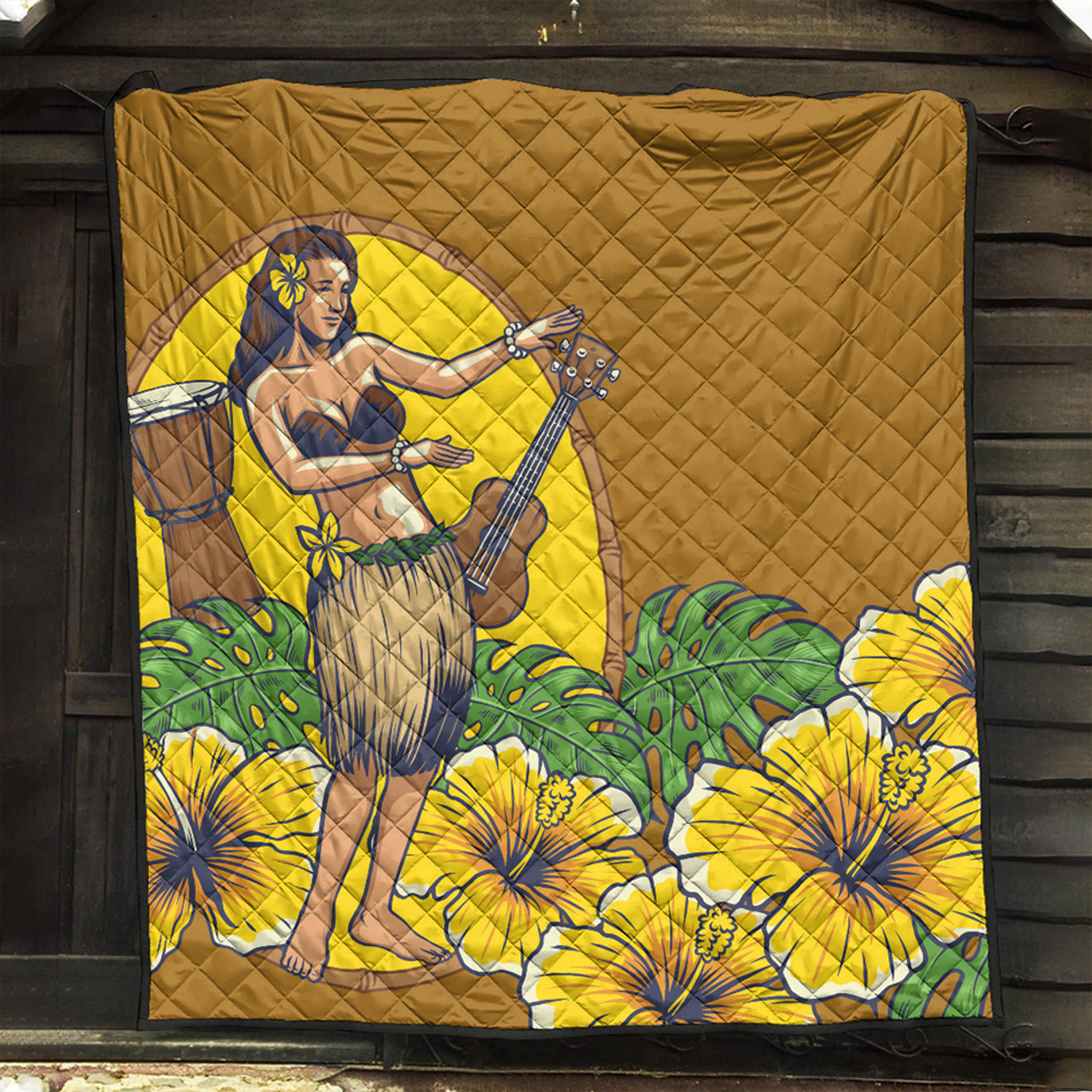 Hawaii Premium Quilt Hula Girl Dance Tradition