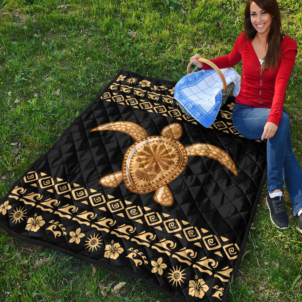 Hawaii Premium Quilt Traditional Turtle Pattern