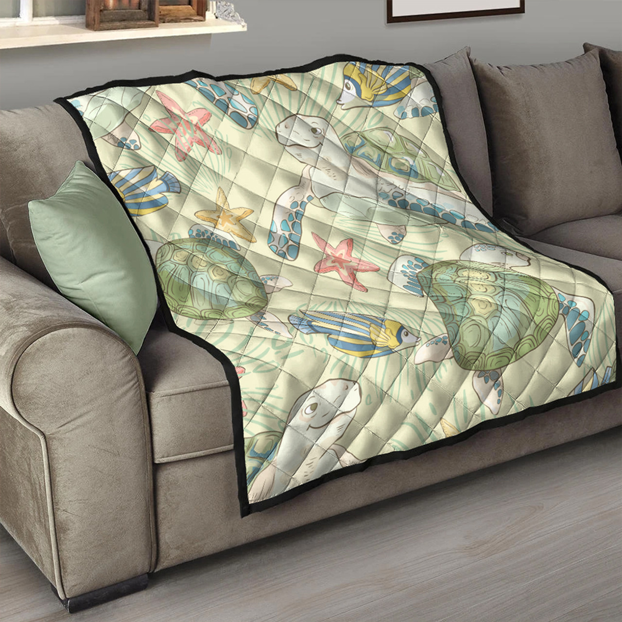 Hawaii Premium Quilt World Animal In Sea