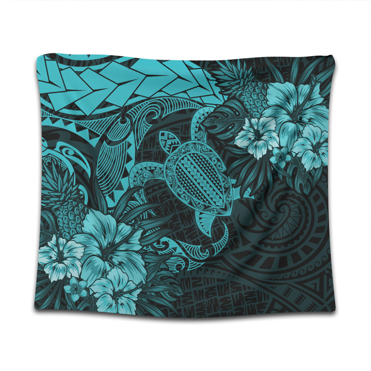 Hawaii Tapestry Hawaii Polynesian Turtle Tropical Turquoise