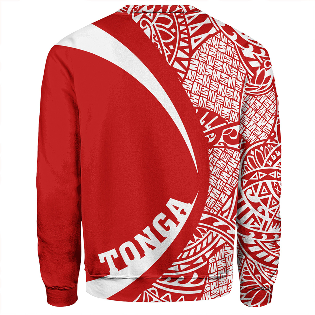 Tonga Sweatshirt Coat Of Arm Lauhala Circle