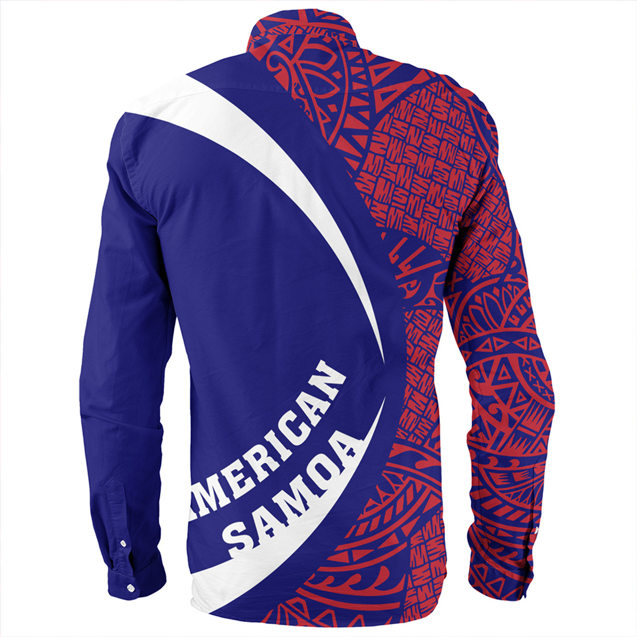 Samoa Long Sleeve Shirt American Samoa Coat Of Arm Lauhala Circle