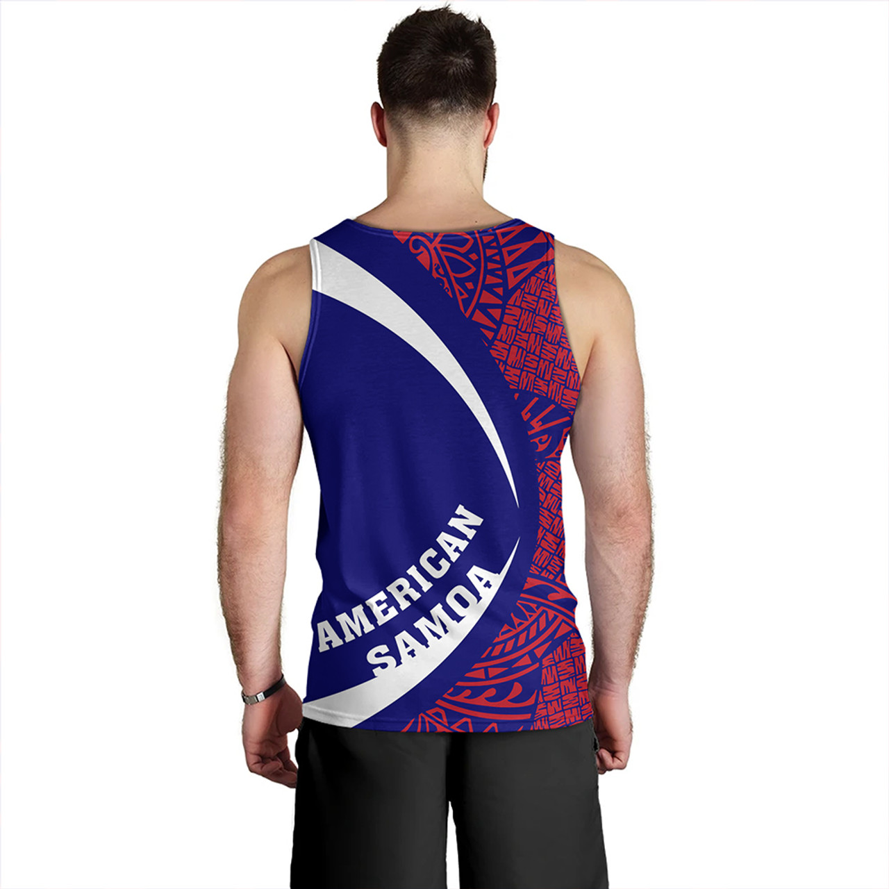 Samoa Tank Top American Samoa Coat Of Arm Lauhala Circle