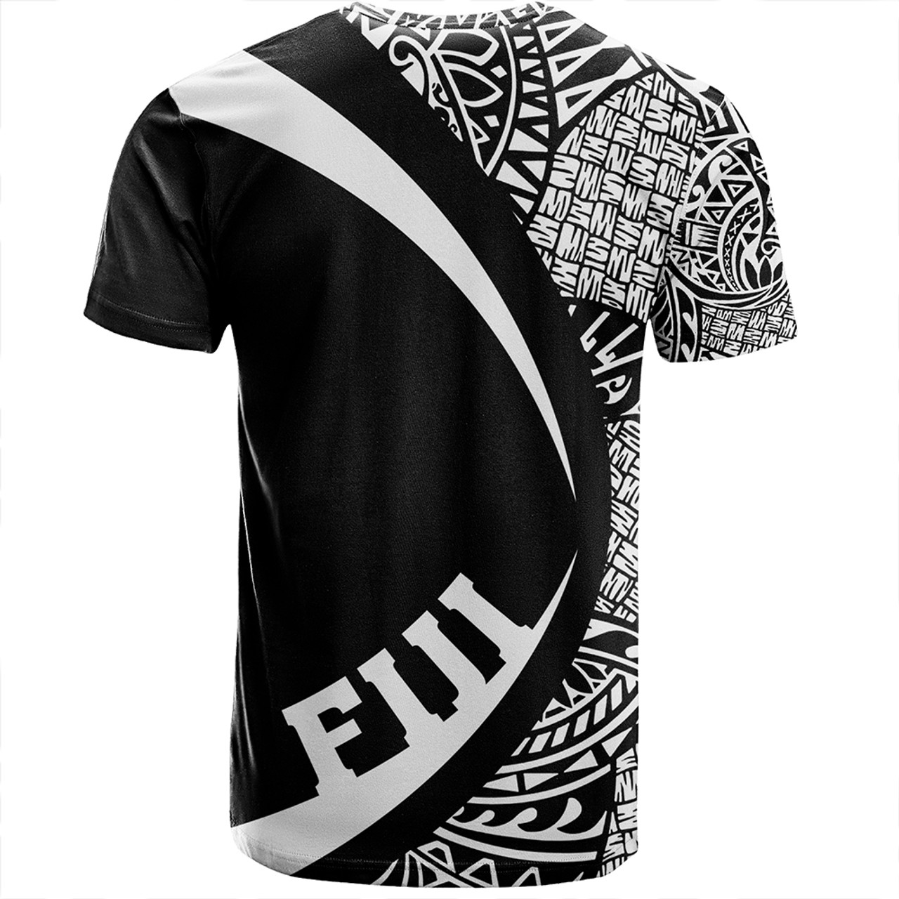 Fiji T-Shirt Coat Of Arm Lauhala White Circle