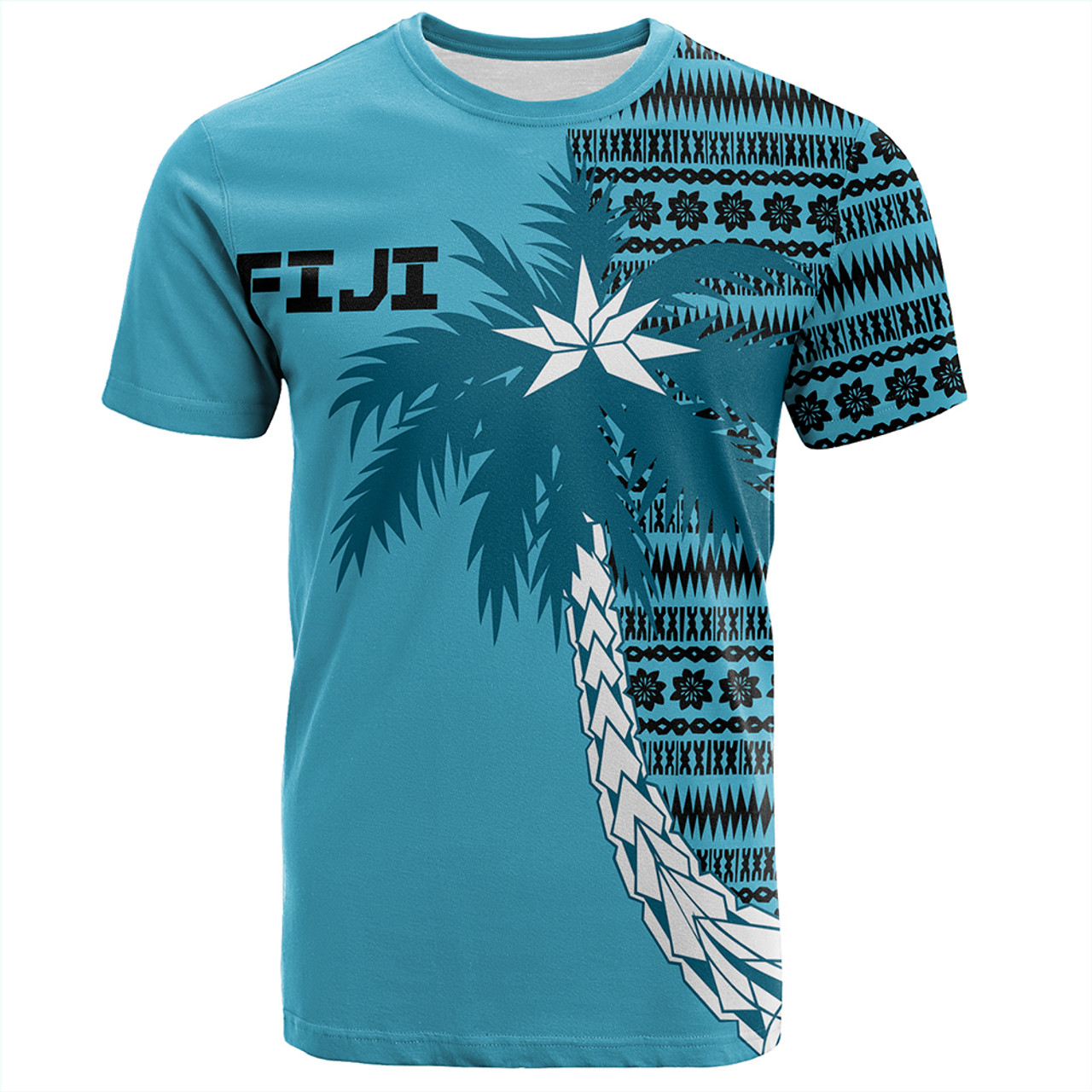 Fiji T-Shirt Fiji Tapa Coconut