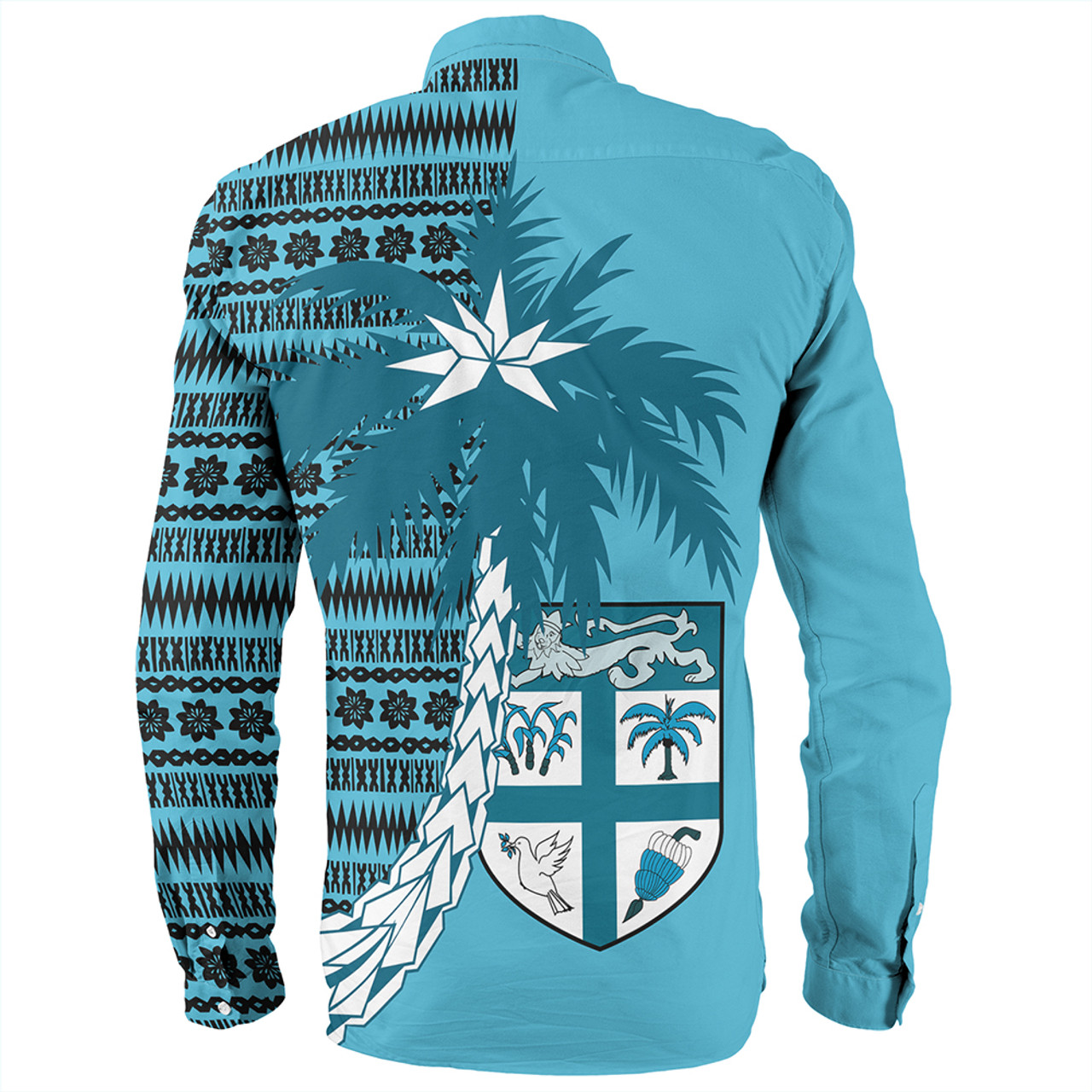 Fiji Long Sleeve Shirt Fiji Tapa Coconut