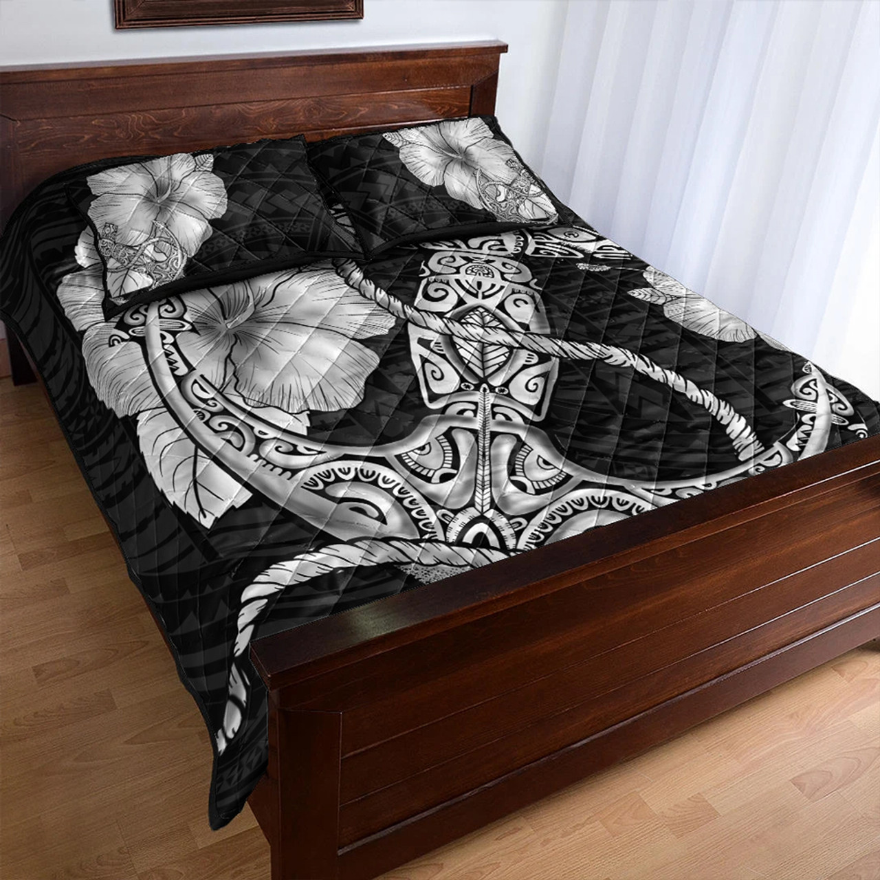 Hawaii Quilt Bed Set Anchor Poly Tribal