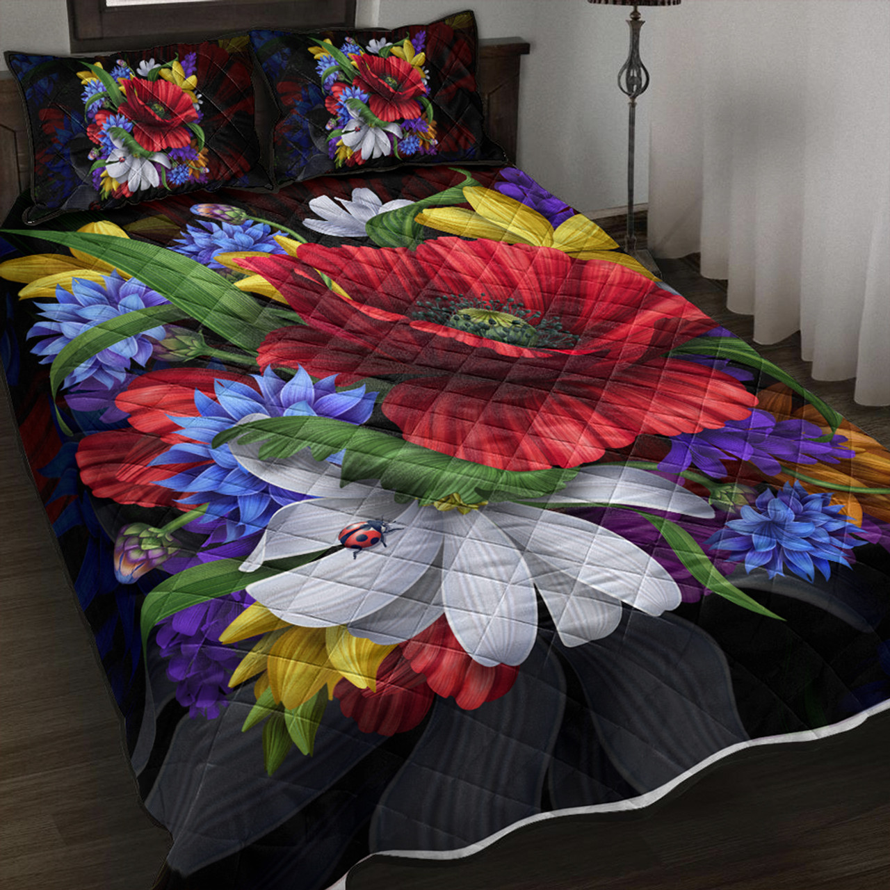 Hawaii Quilt Bed Set Hibiscus Flower Beautiful