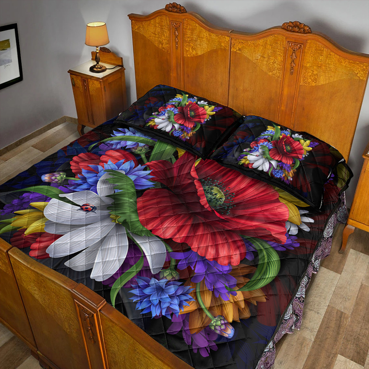 Hawaii Quilt Bed Set Hibiscus Flower Beautiful