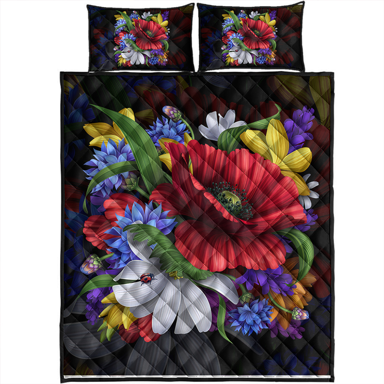 Hawaii Quilt Bed Set Hibiscus Flower Beautiful