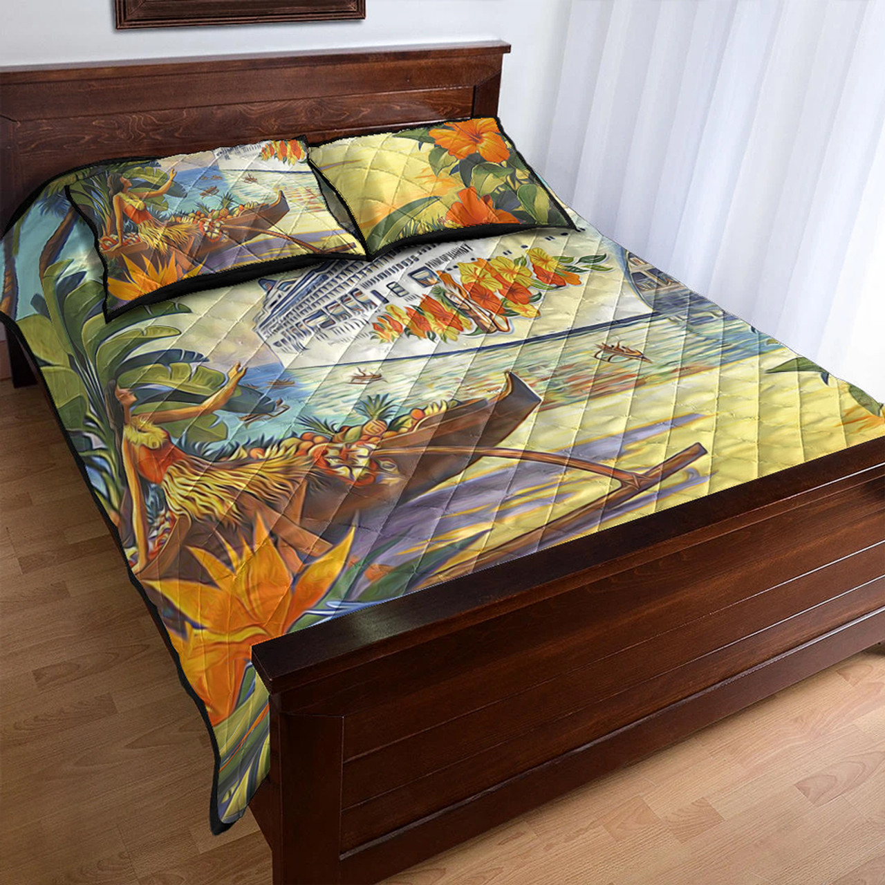 Hawaii Quilt Bed Set Mordern City