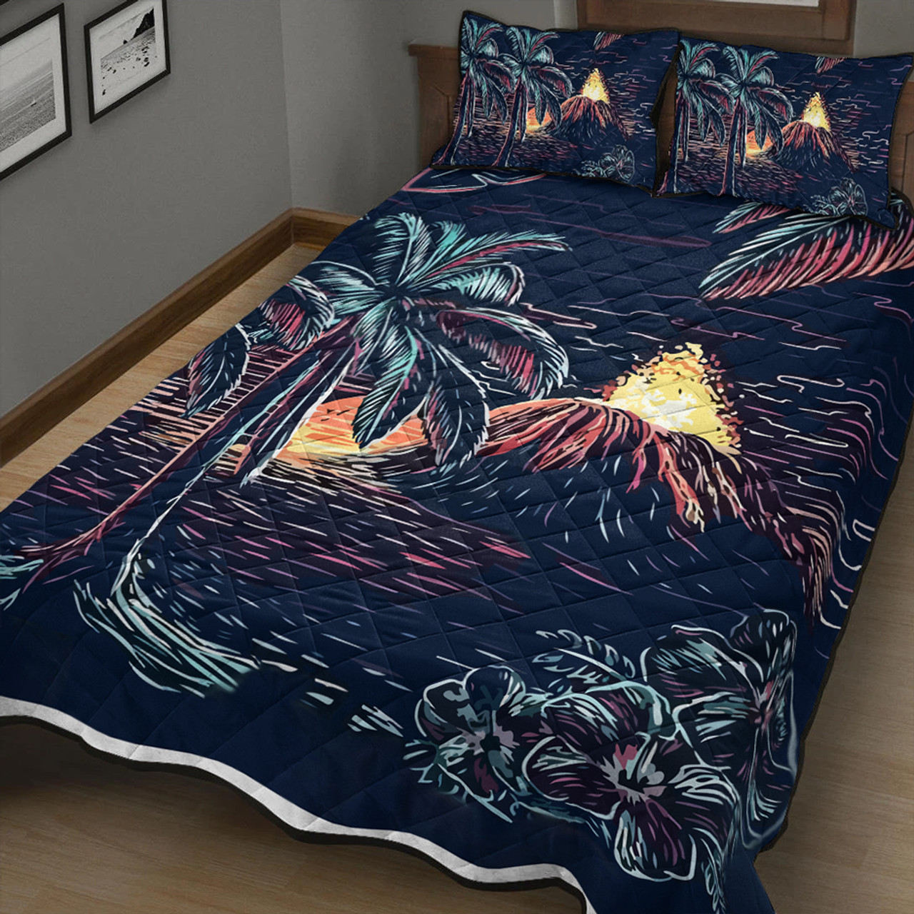 Hawaii Quilt Bed Set Night On The Land