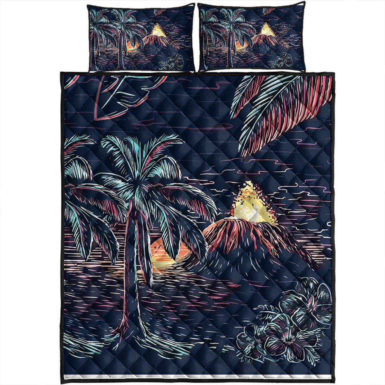 Hawaii Quilt Bed Set Night On The Land