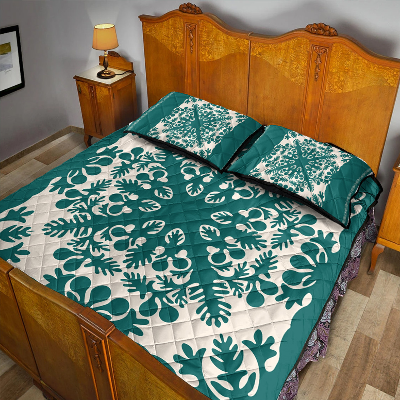 Hawaii Quilt Bed Set Quilt Tradition Turquoise