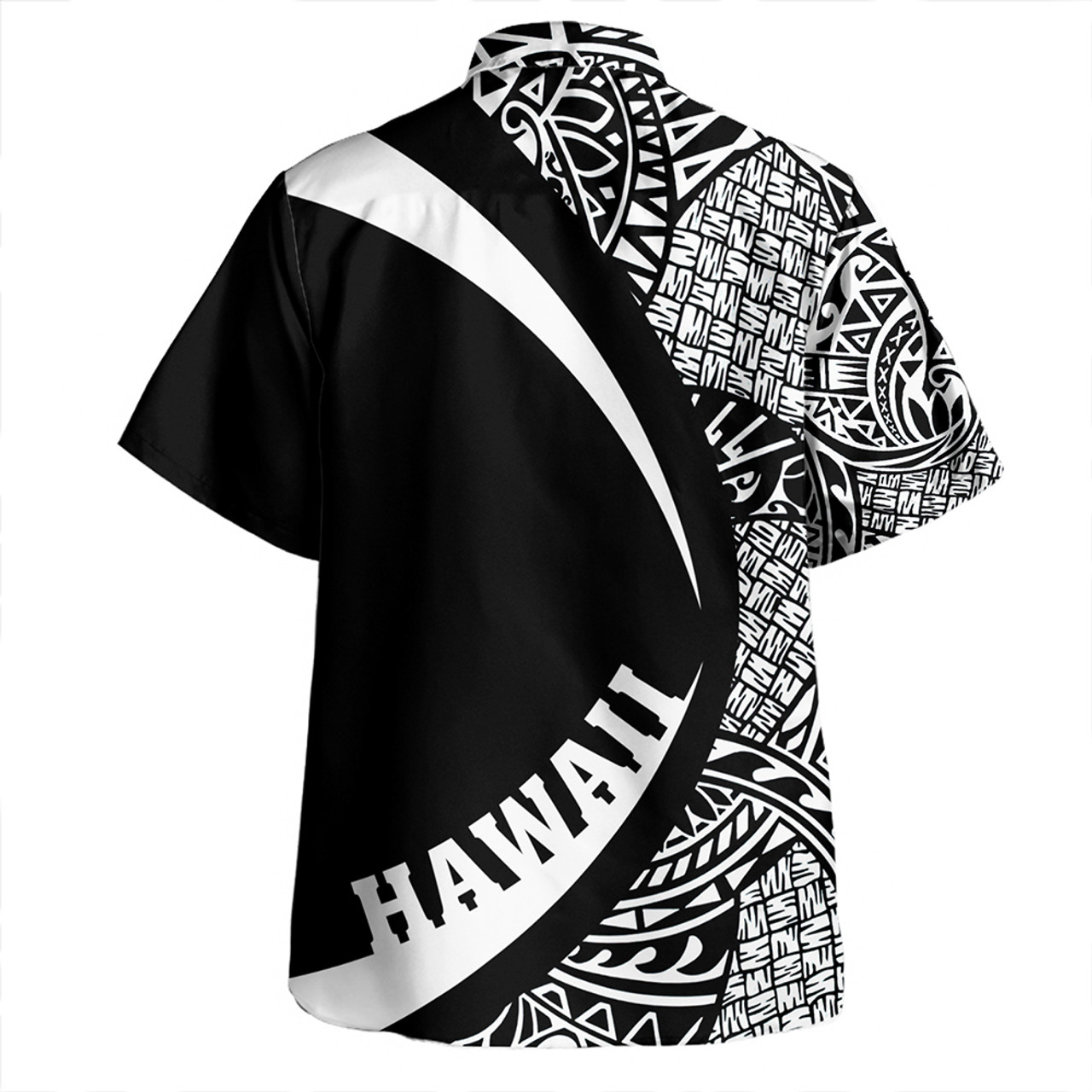 Hawaii Hawaiian Shirt Coat Of Arm Lauhala White Circle