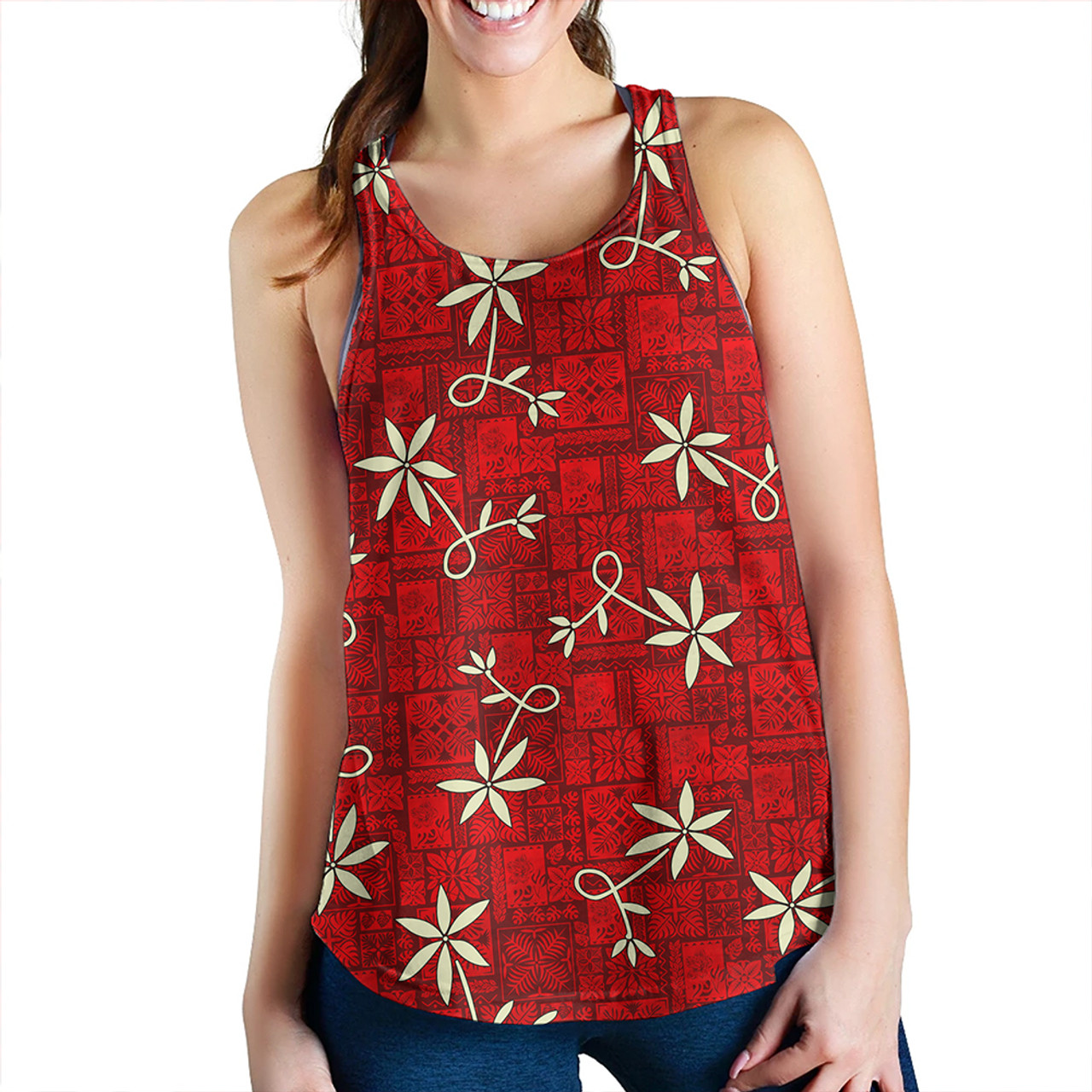 Hawaii Women Tank ELV PRL Red