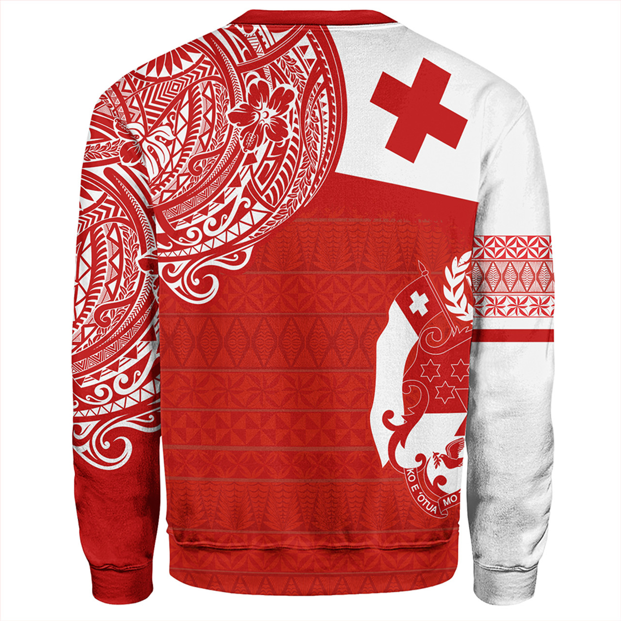 Tonga Sweatshirt Tonga Polynesian Flag With Coat Of Arms