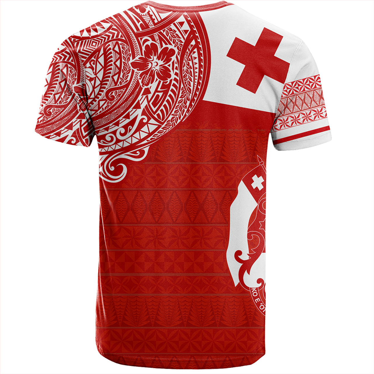 Tonga T-Shirt Tonga Polynesian Flag With Coat Of Arms