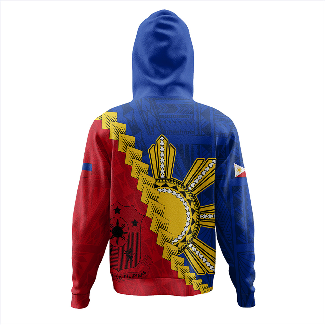 Philippines Hoodie Philippines Sun Polynesian With Flag