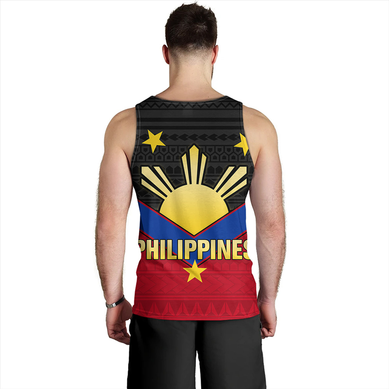 Philippines Tank Top Custom - Philippines Sun Star Sport Style Polynesian