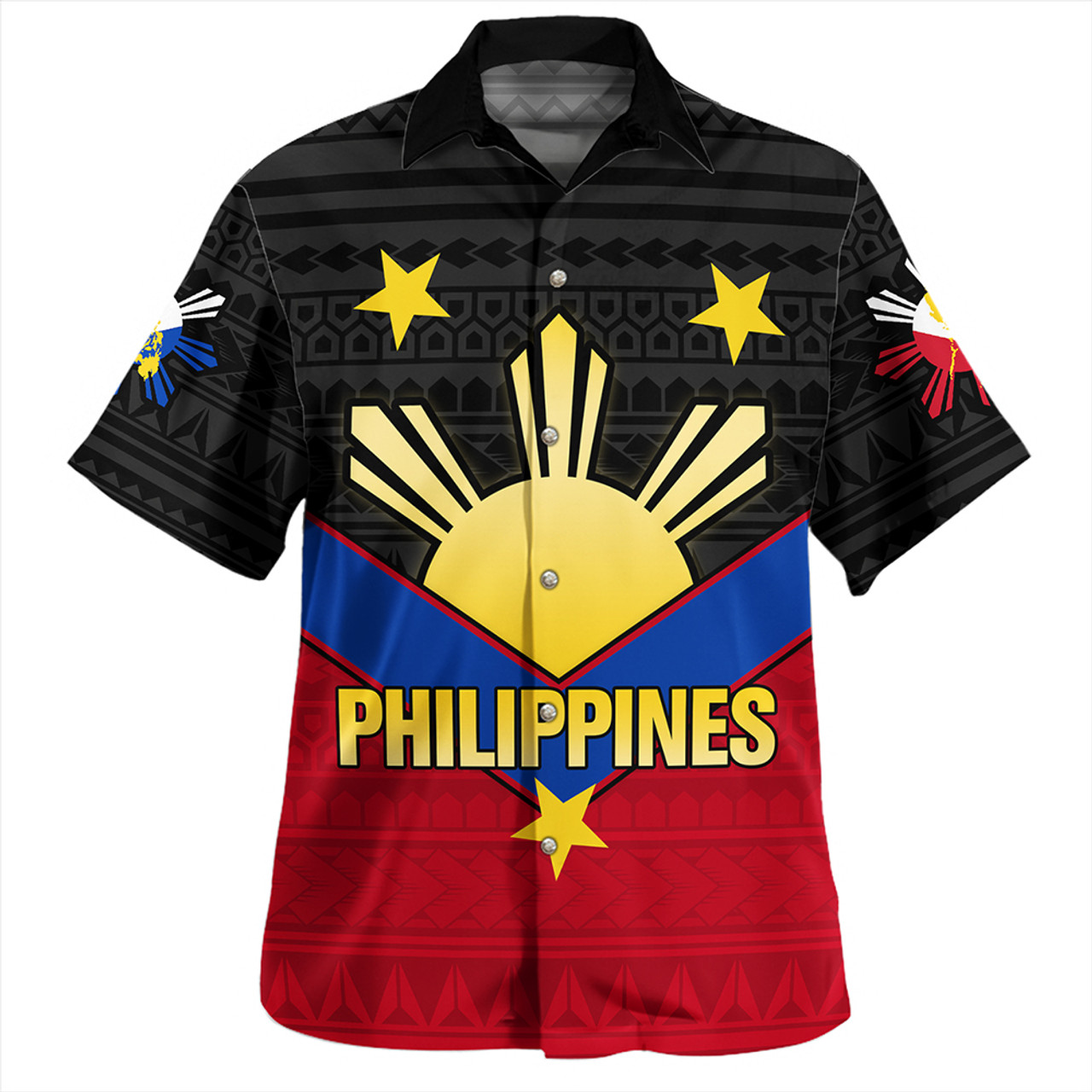 Philippines Hawaiian Shirt Custom - Philippines Sun Star Sport Style Polynesian