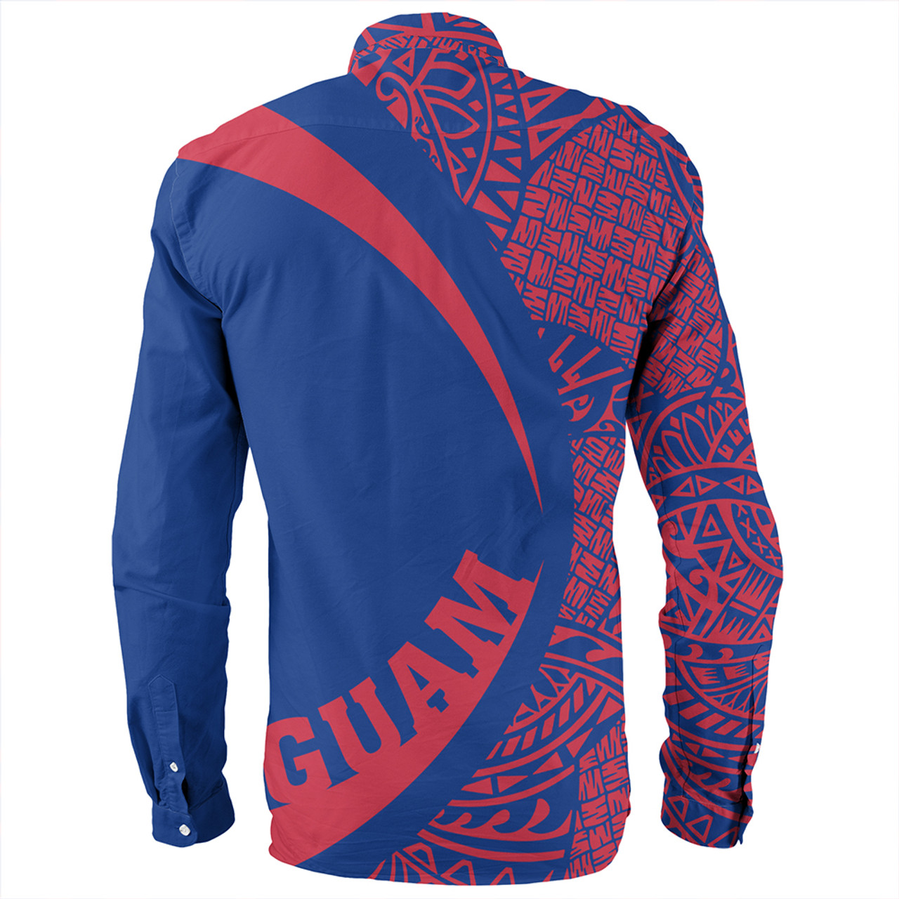 Guam Long Sleeve Shirt Coat Of Arm Lauhala Circle