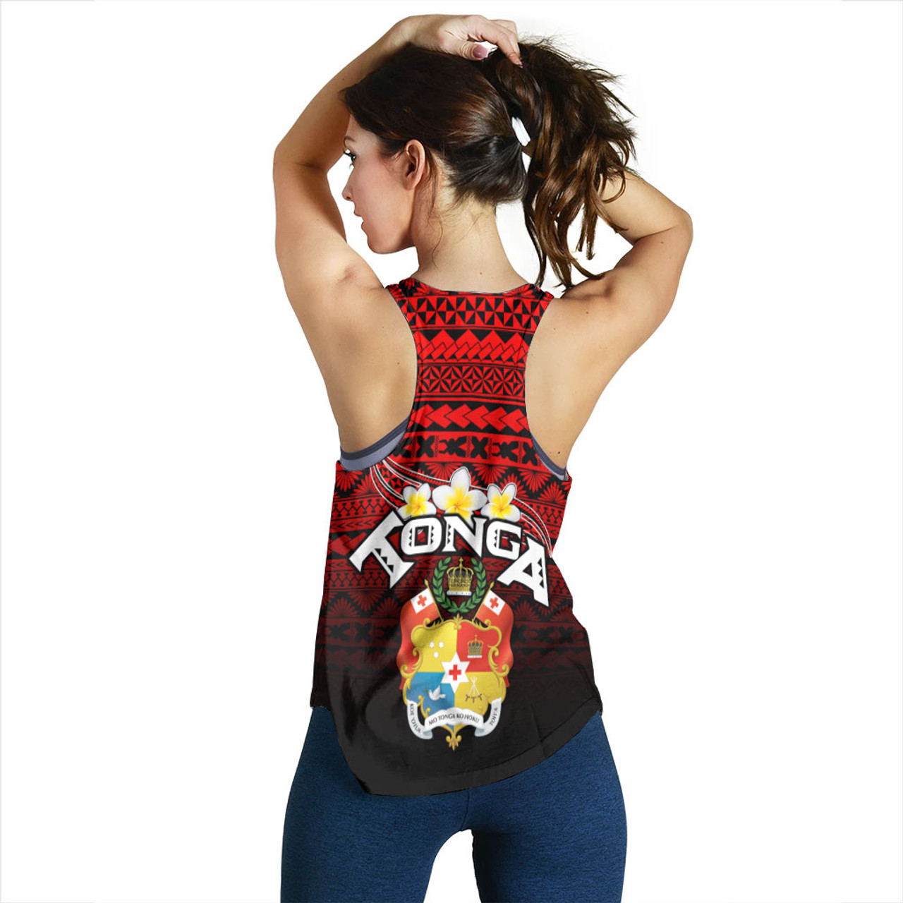 Tonga Women Racerback Tank - Tongan Patterns Culture