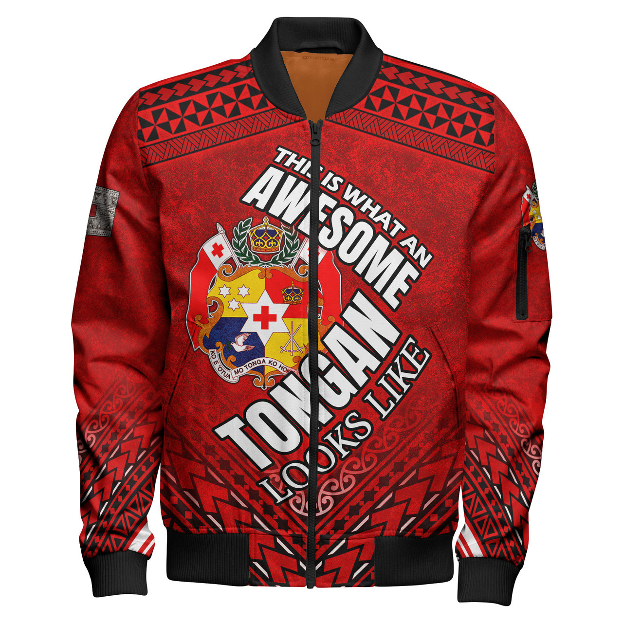 Tonga Bomber Jackets - Awesome Tongan Patterns