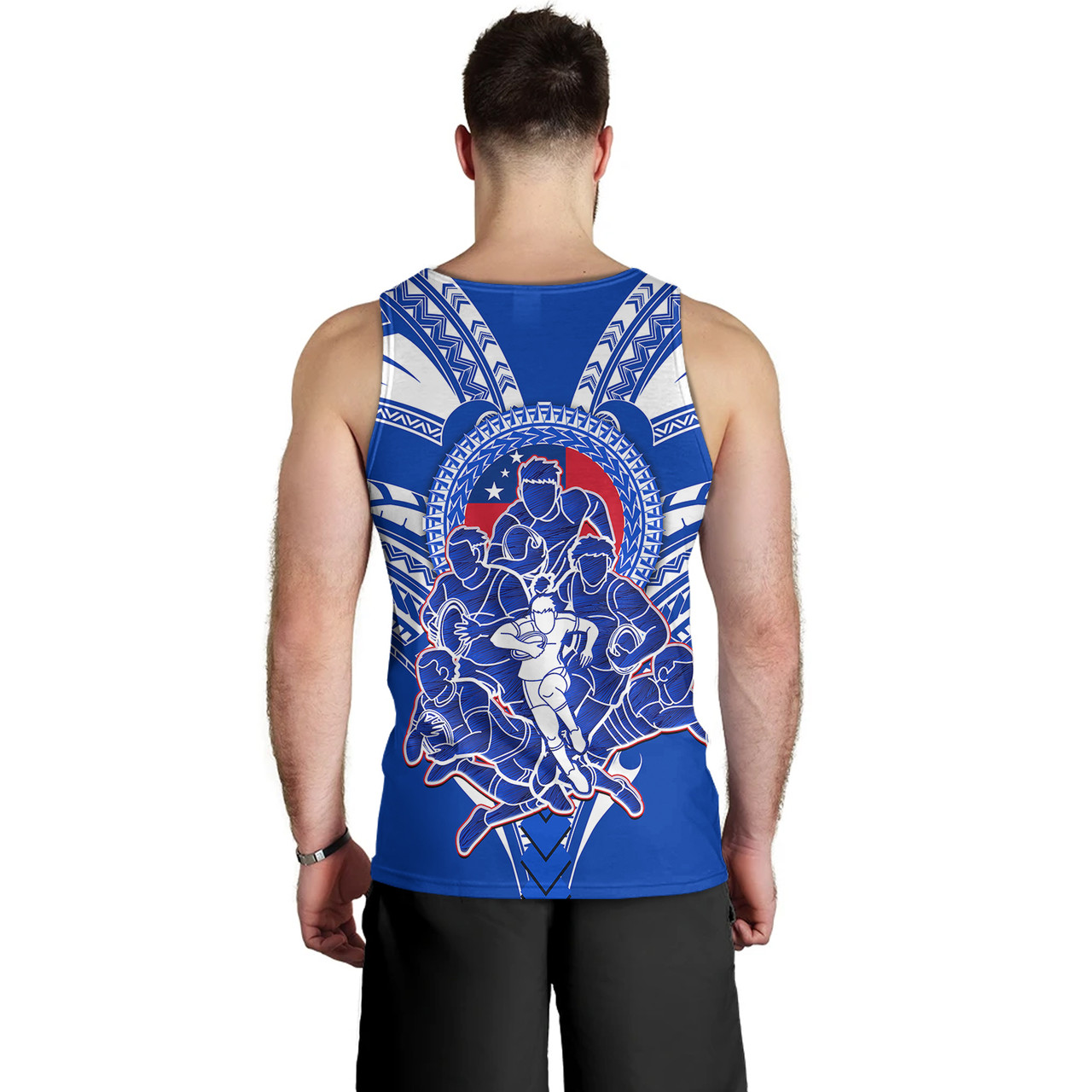 Toa Samoa Hawaii Tank Top Rugby Player Sport Style