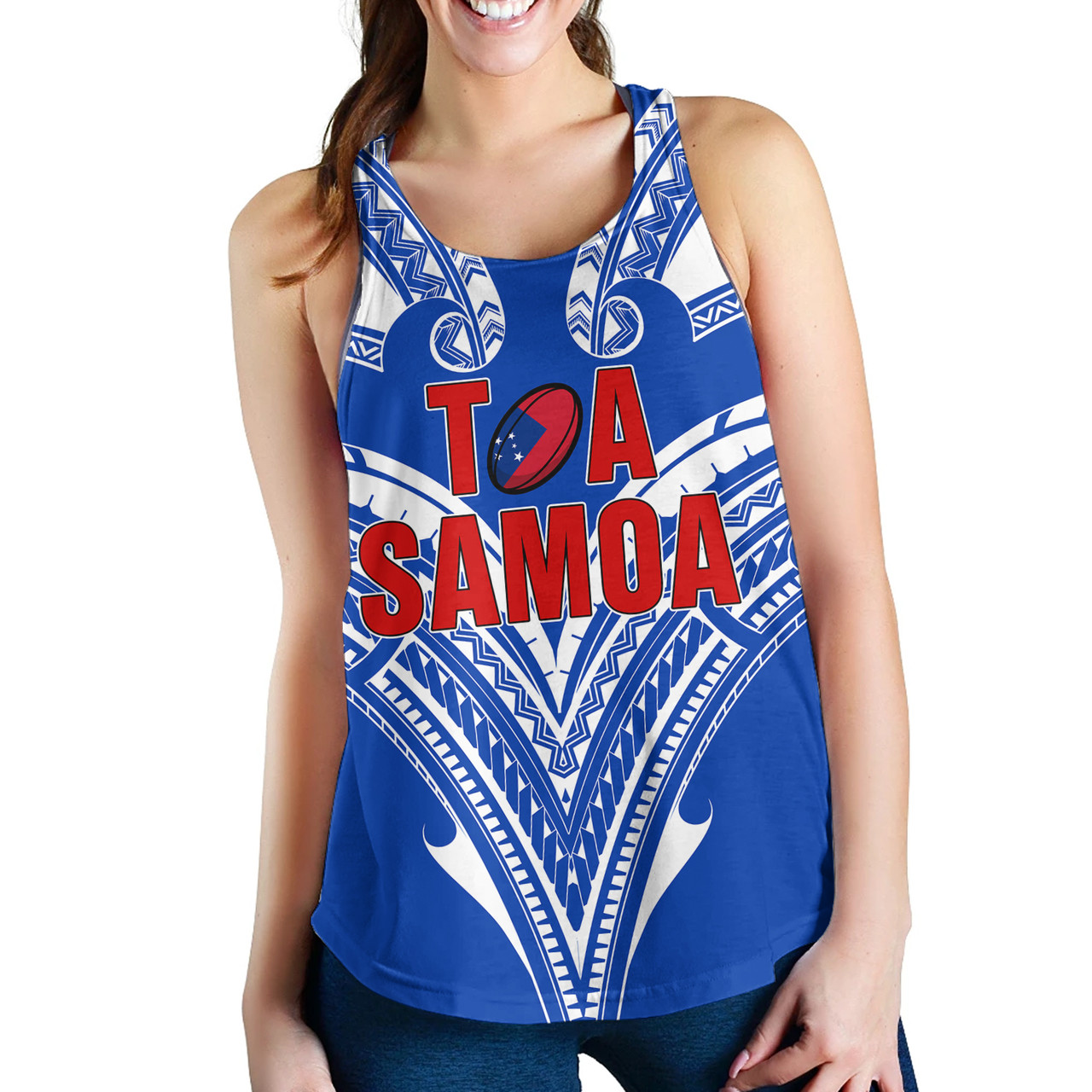 Toa Samoa Women Tank Rugby Player Sport Style