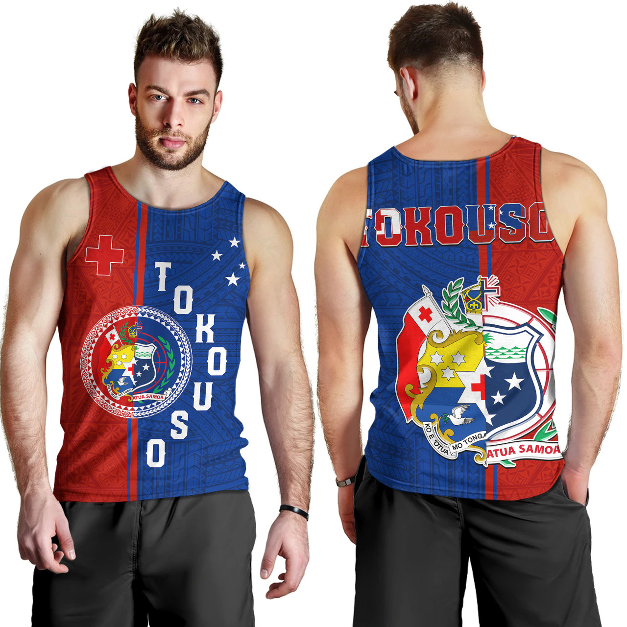 Tokouso Tank Top - Custom Tonga And Samoa Together