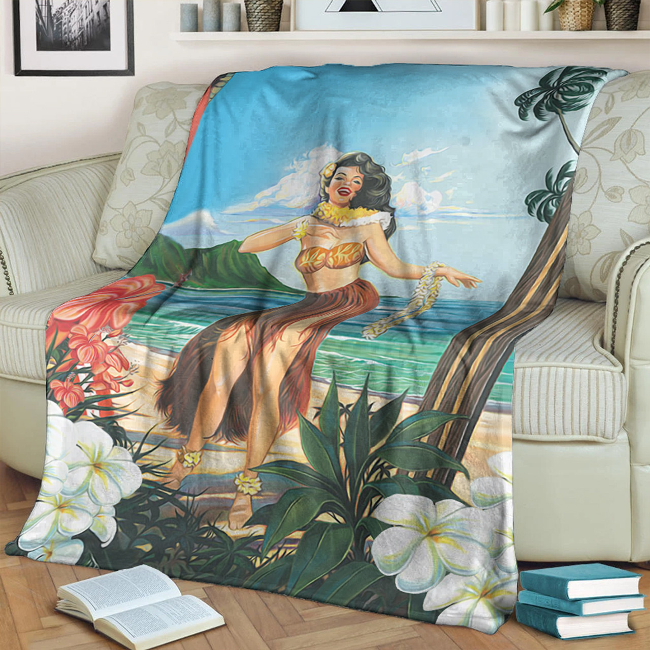 Hawaii Premium Blanket Aloha Hula Dance