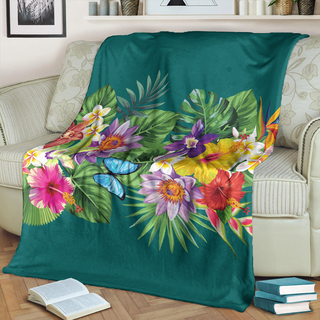 Hawaii Premium Blanket Garden Flower