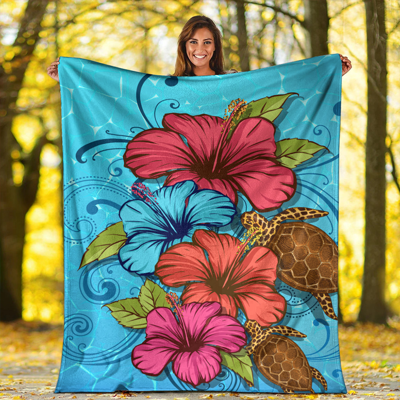 Hawaii Premium Blanket Hibiscus Flower Soulful