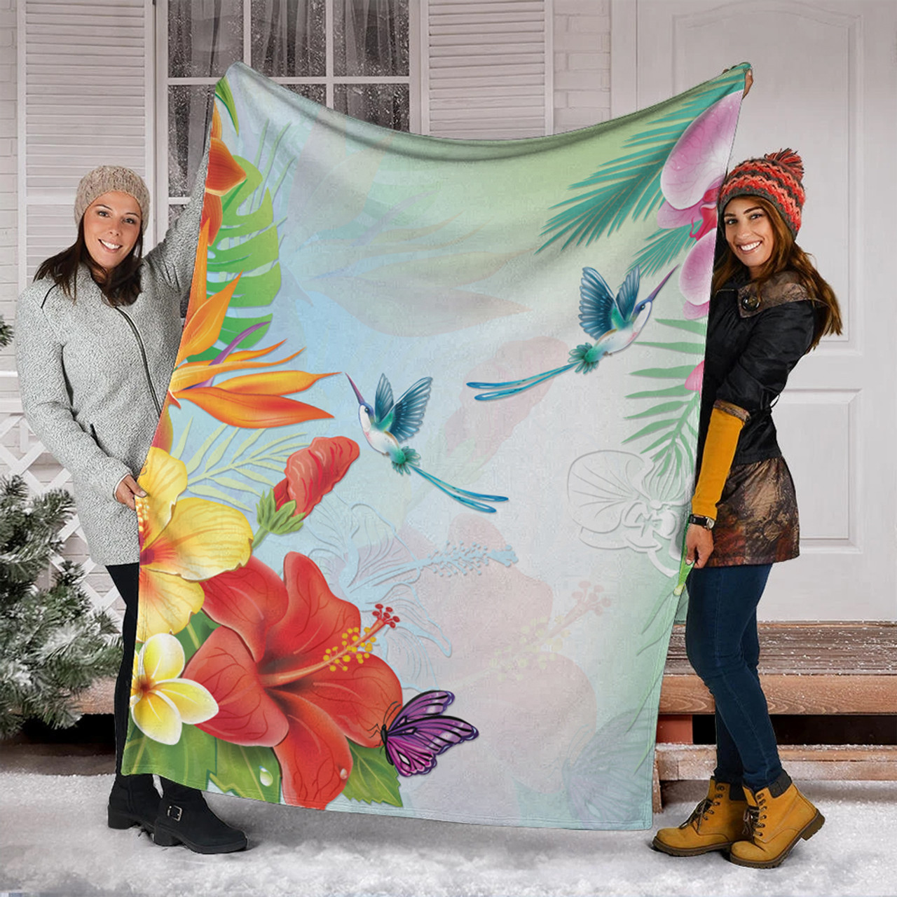 Hawaii Premium Blanket Hibiscus In Jung
