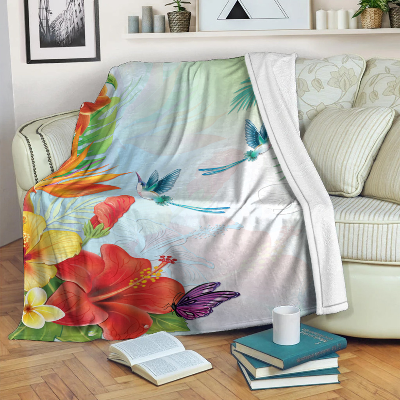 Hawaii Premium Blanket Hibiscus In Jung