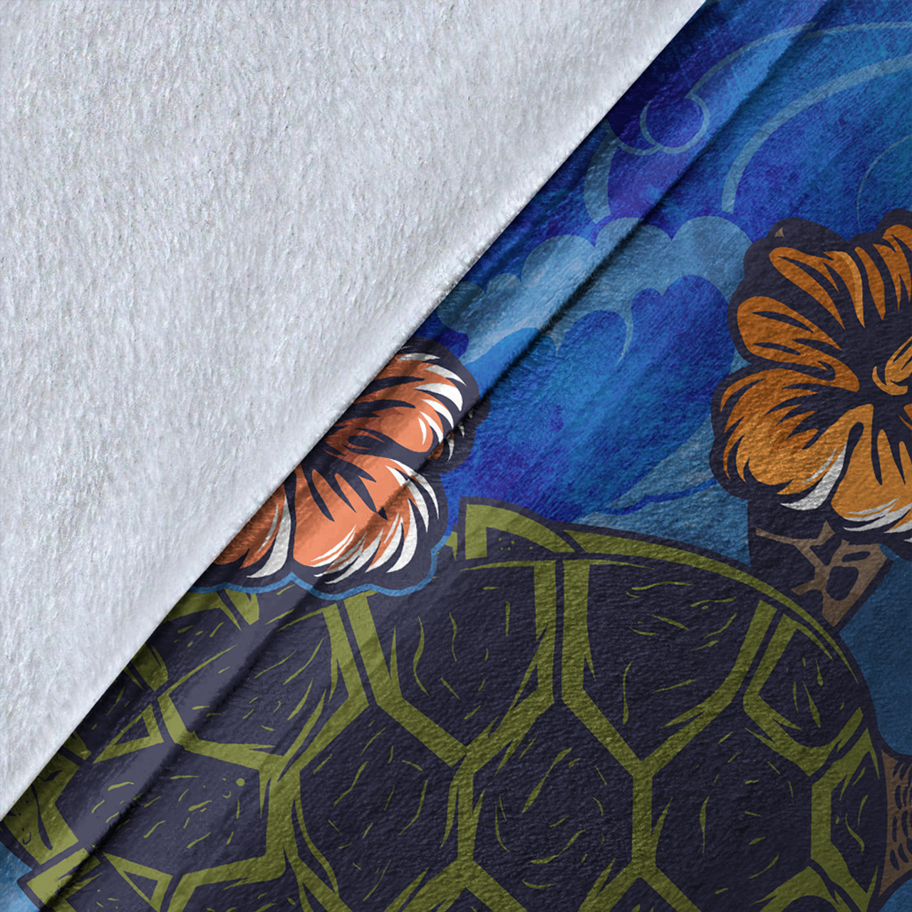Hawaii Premium Blanket Seal Hibiscus Ocean Pin Light Turtle Sea