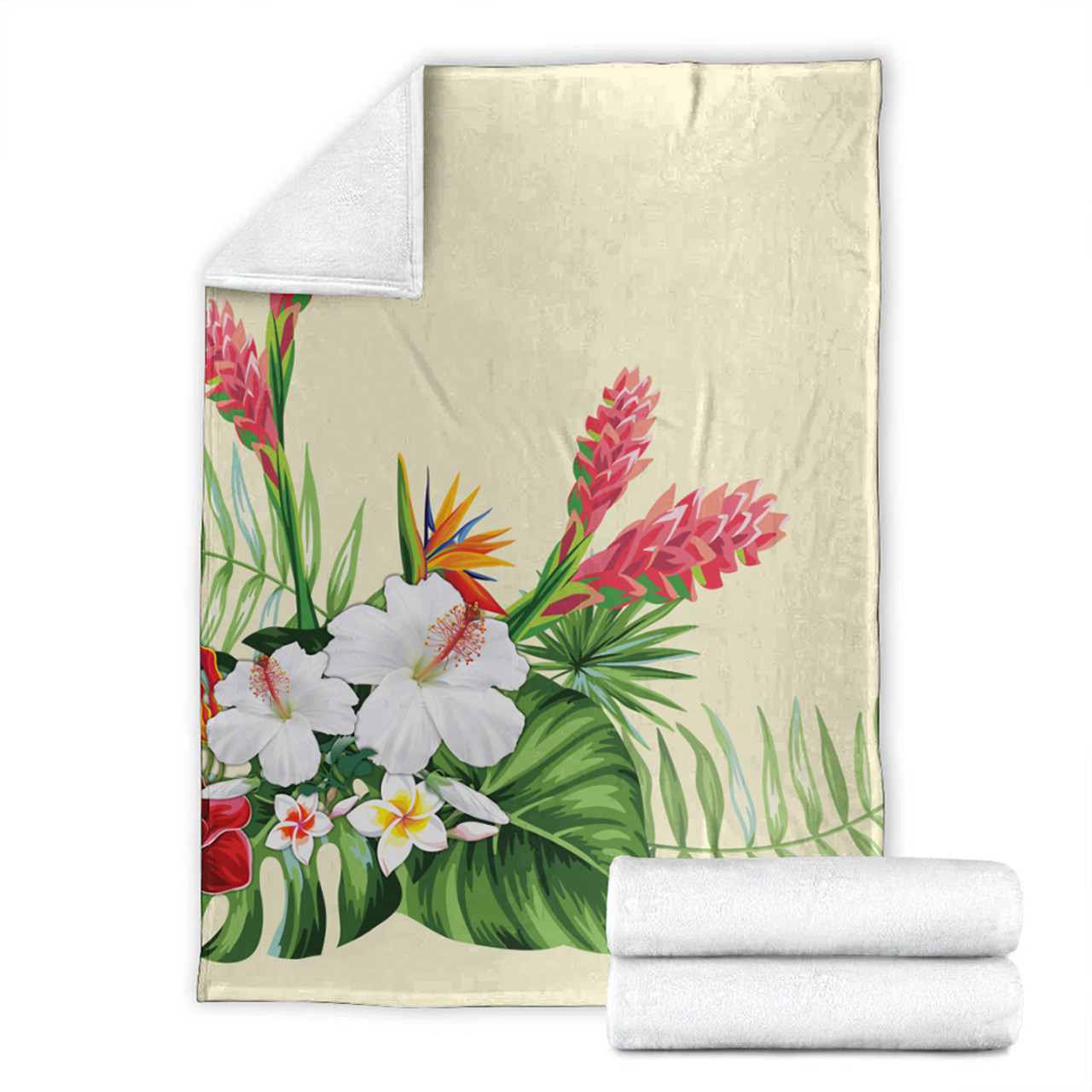 Hawaii Premium Blanket Wonderful Hibiscus Flower