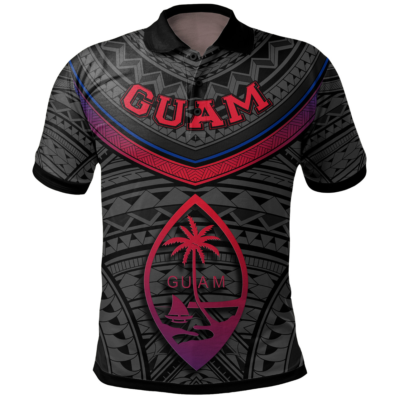 Guam Polo Shirt Polynesian Authen