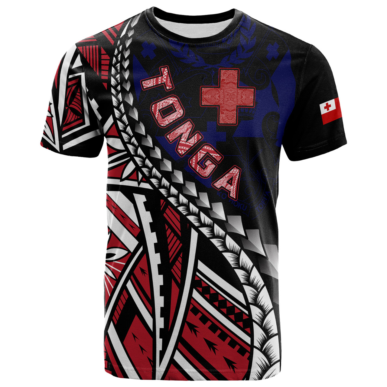 Tonga T-Shirt - Tribals Flower Special Pattern