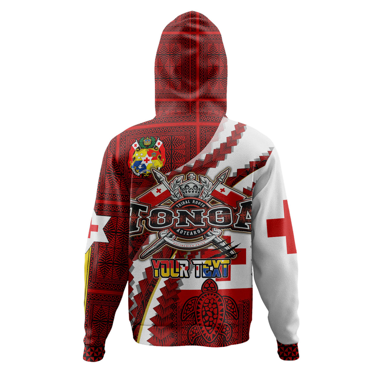 Tonga Aotearoa Tribal Roots Hoodie - Custom Tonga Polynesian Pride With Coat Of Arms And Tonga Map Kupesi Hoodie