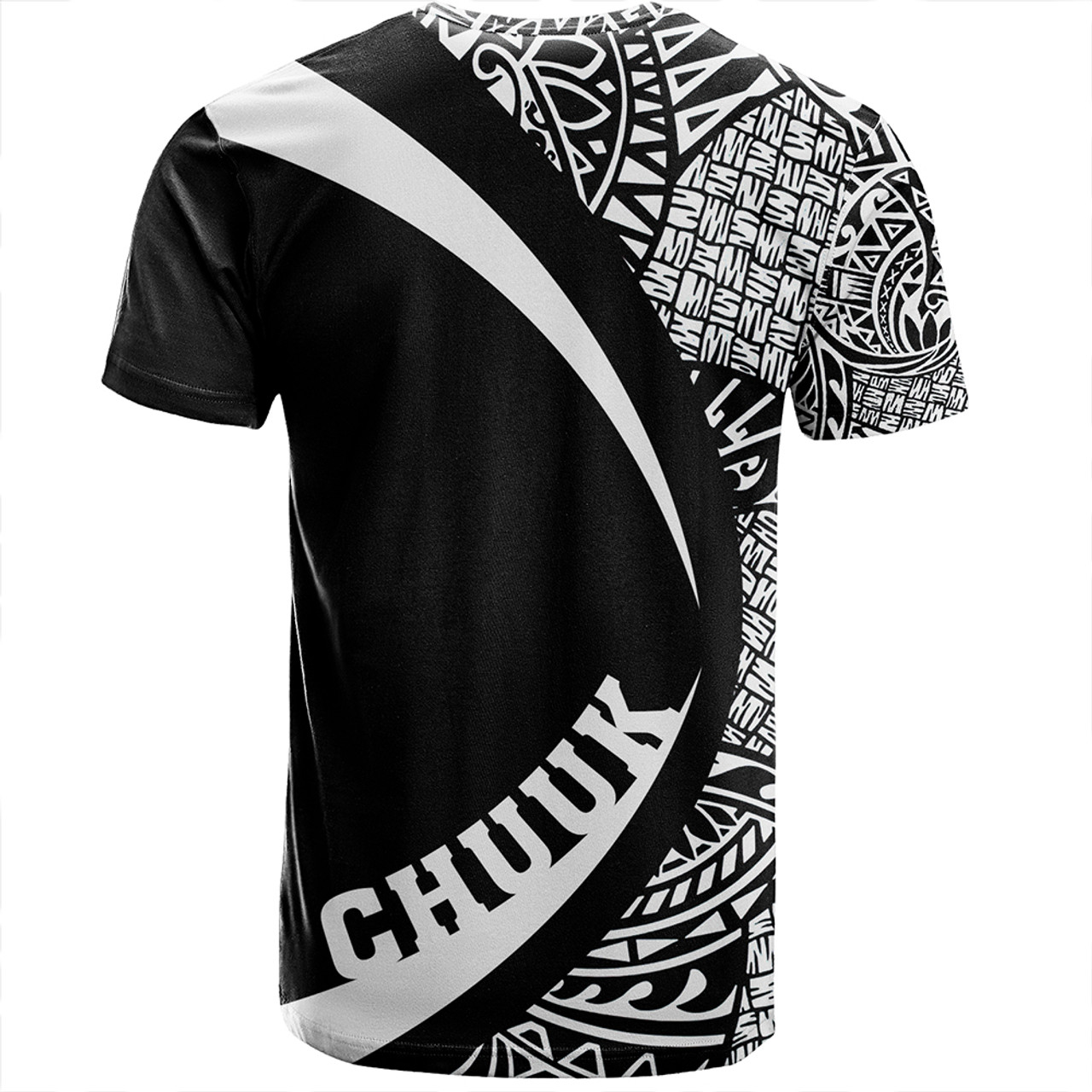 Chuuk T-Shirt Coat Of Arm Lauhala White Circle