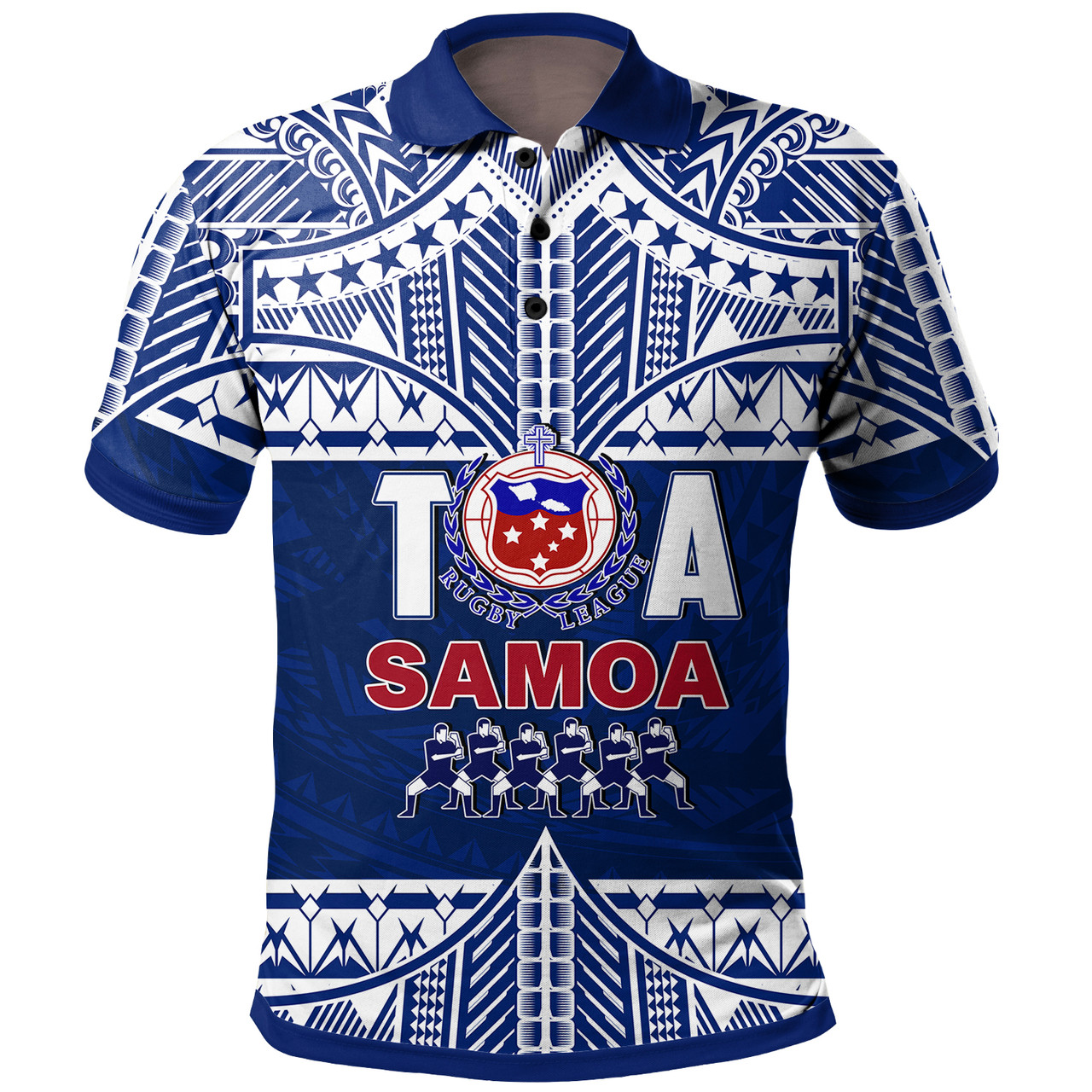 Toa Samoa Rugby Polo Shirt Siva Tau