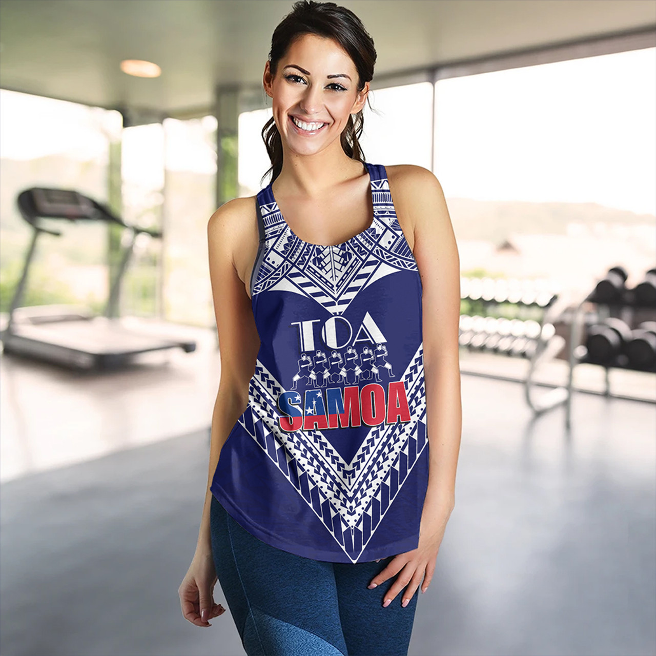 (Customize Personalize) Toa Samoa RLS Warriors Siva Tau Women Tank