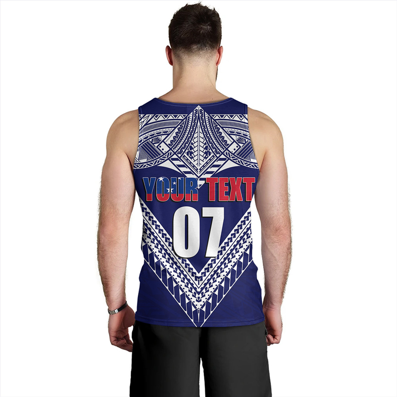 (Customize Personalize) Toa Samoa RLS Warriors Siva Tau Men Tank