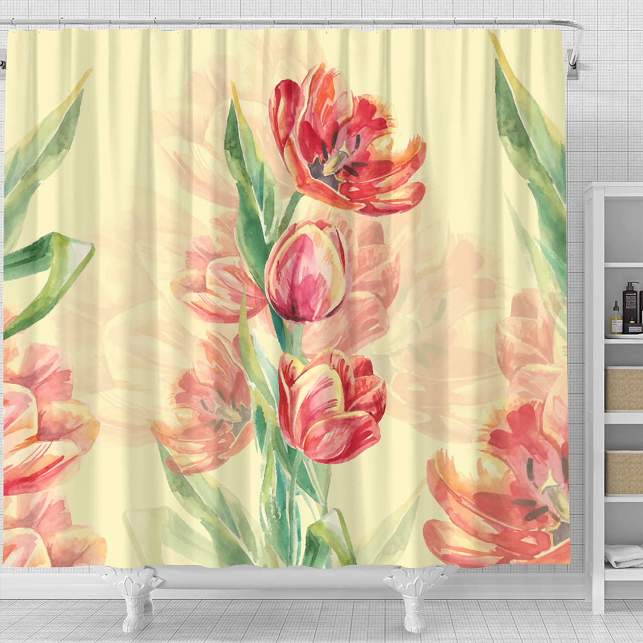 Hawaii Shower Curtain Flower Art